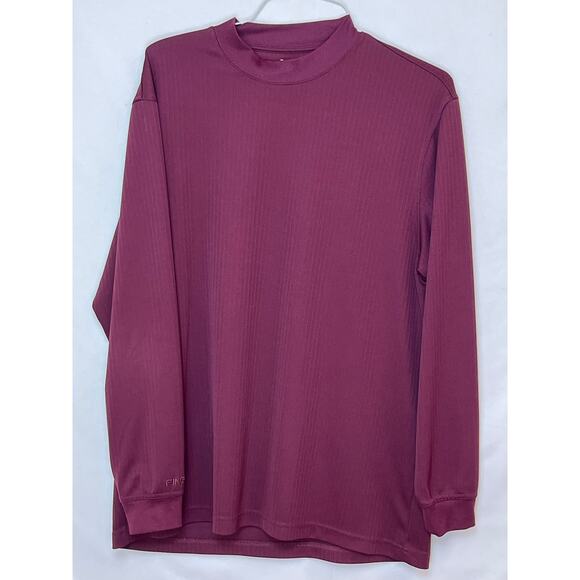 Ping Men’s XL Maroon Long Sleeve Ribbed Mock Neck Pullover Golf Sweater Casual - Picture 1 of 5
